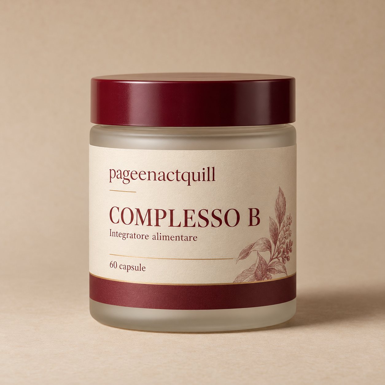 Barattolo di Complesso B, integratore alimentare, 60 capsule