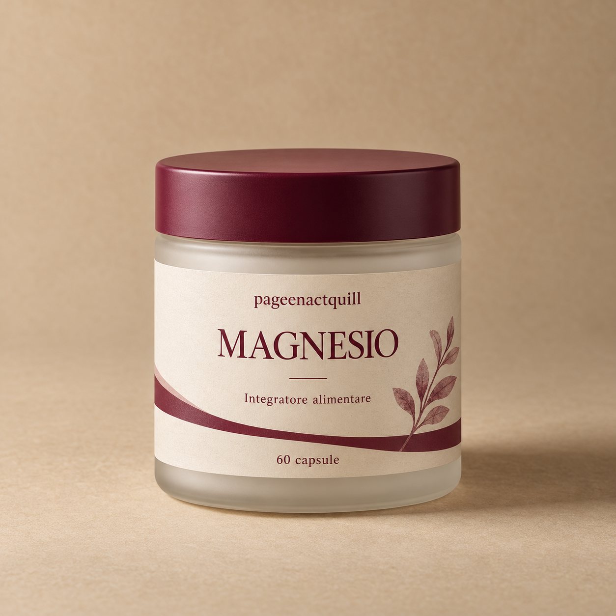Barattolo di Magnesio, integratore alimentare, 60 capsule