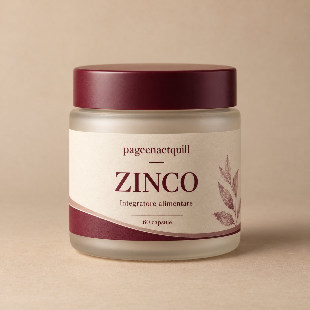 Barattolo di Zinco, integratore alimentare, 60 capsule